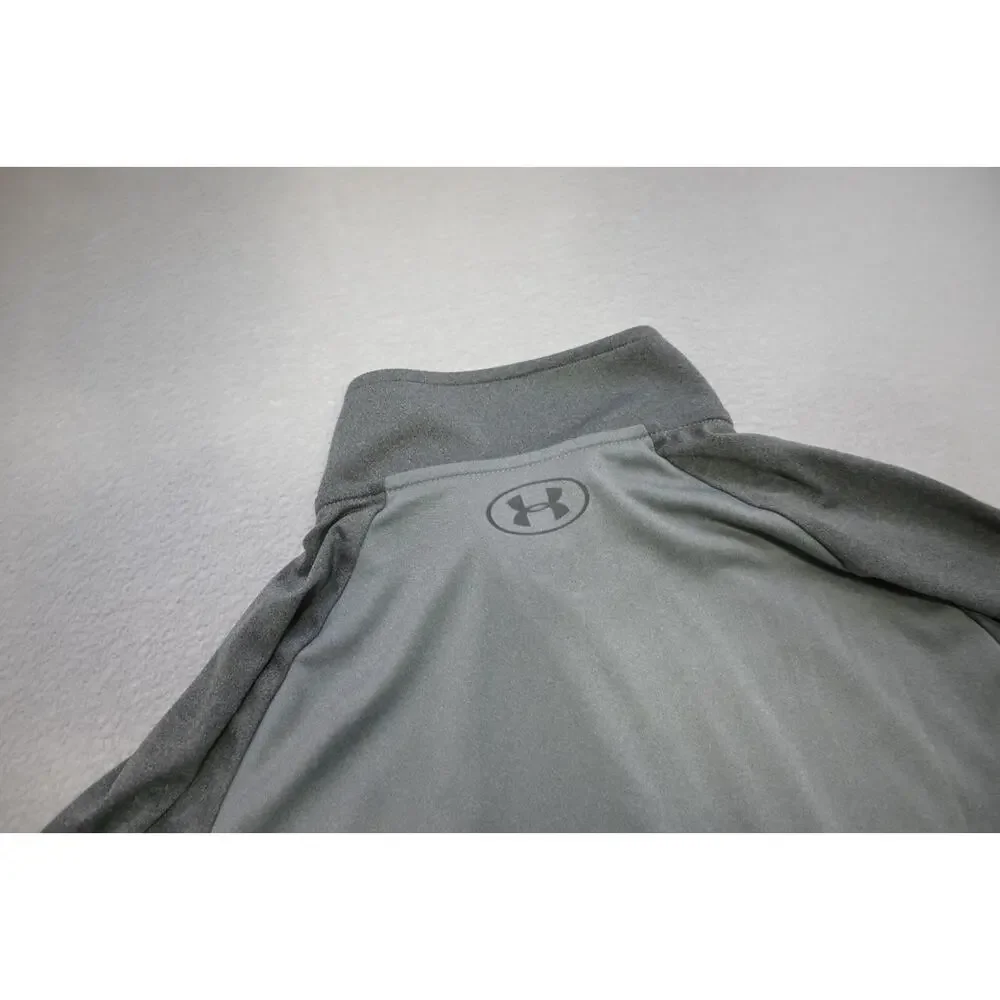 Under Armour 1/4 Zip Jacket Performance Loose‎ Athletic Gray Mens Sz XL